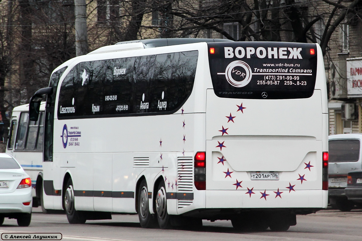 Воронежская область, Mercedes-Benz O580-16RHD Travego M № Т 201 АР 136