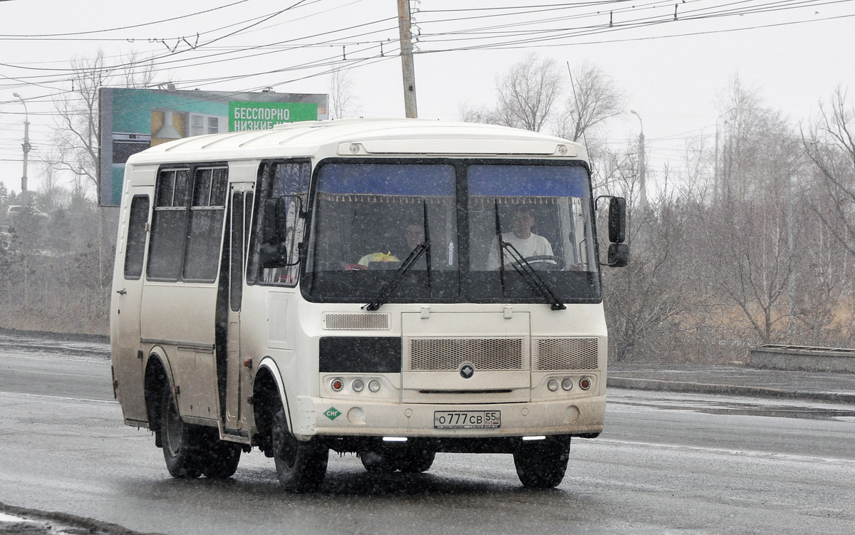 Омская область, ПАЗ-32053 № О 777 СВ 55