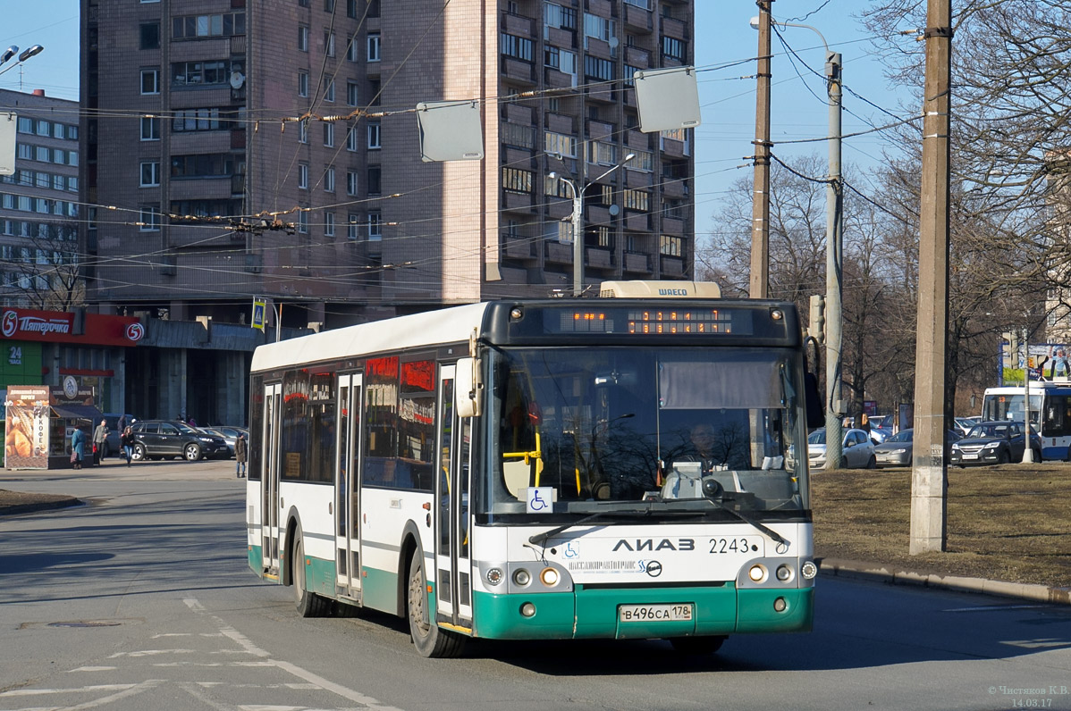 Санкт-Петербург, ЛиАЗ-5292.60 № 2243