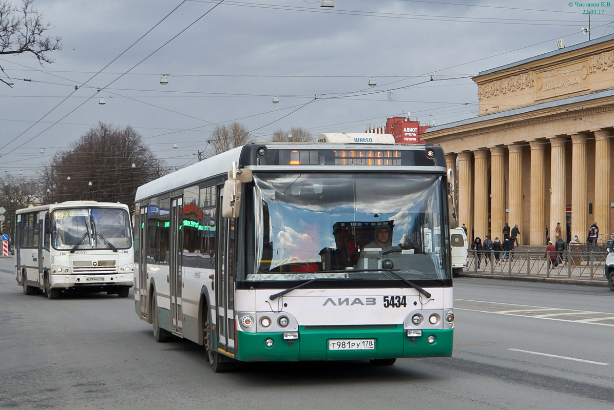 Санкт-Петербург, ЛиАЗ-5292.60 № 5434