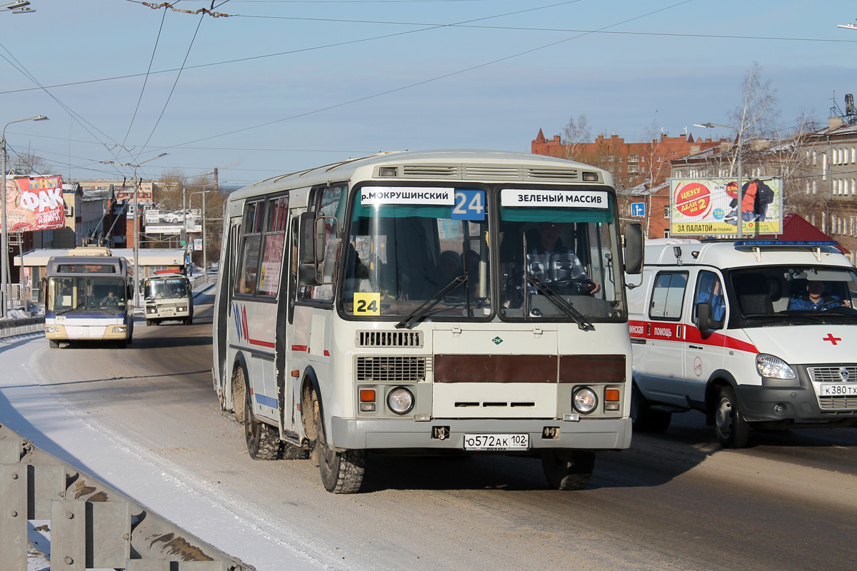 Томская область, ПАЗ-32054 № О 572 АК 102