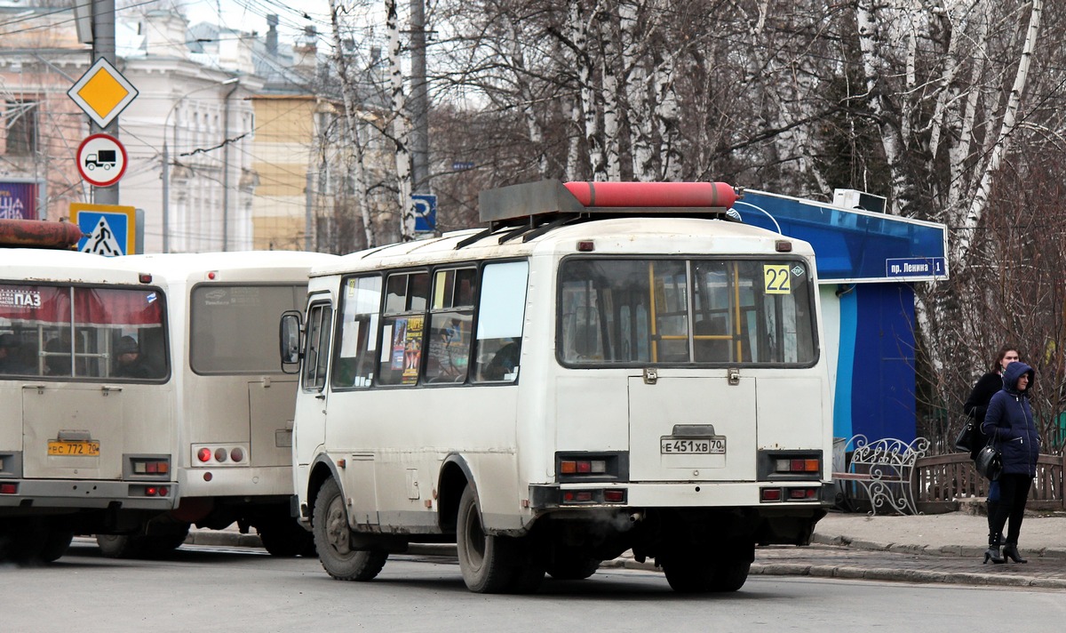 Томская область, ПАЗ-32054 № Е 451 ХВ 70