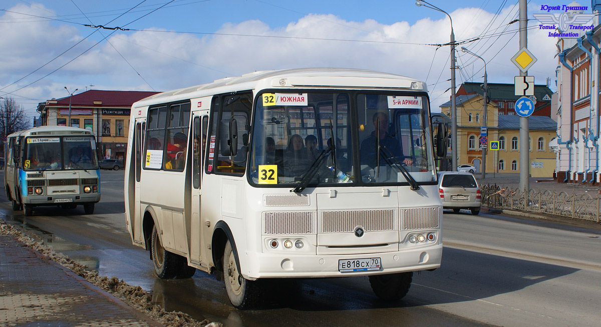 Томская область, ПАЗ-32054 № Е 818 СХ 70