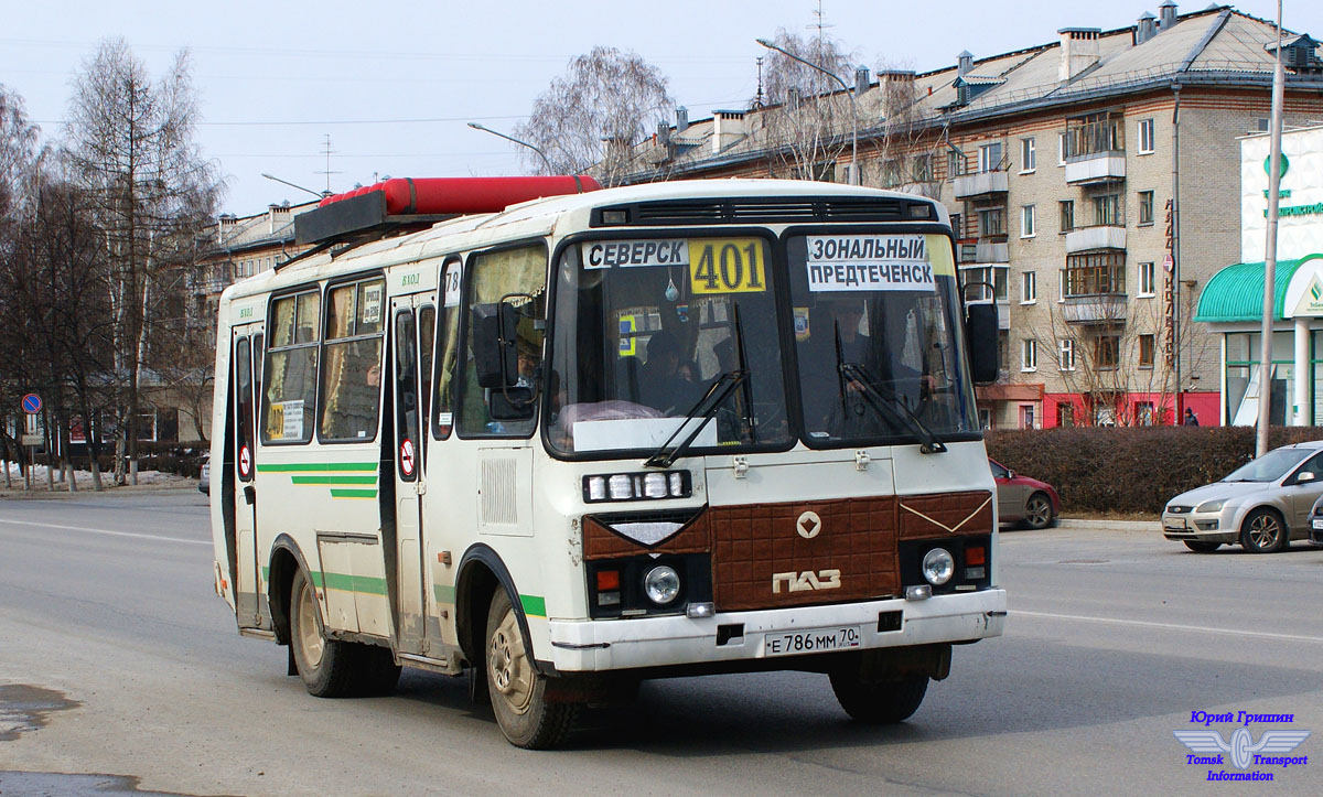 Томская вобласць, ПАЗ-32054 № Е 786 ММ 70