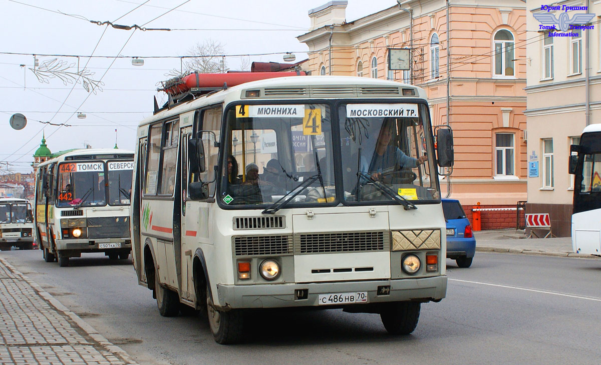 Томская область, ПАЗ-32054 № С 486 НВ 70