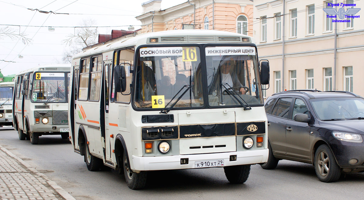 Томская область, ПАЗ-32054 № К 910 ХТ 29