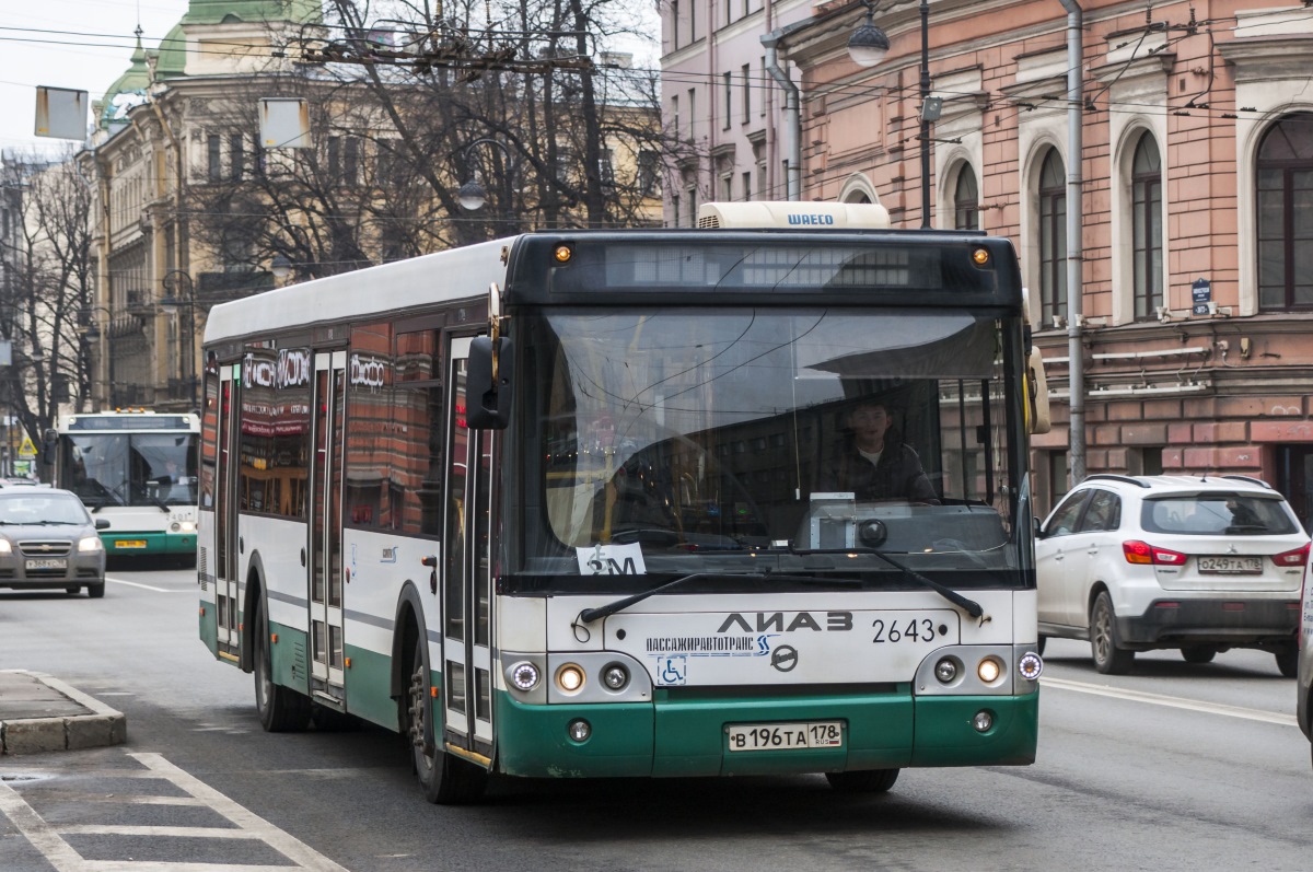 Санкт-Петербург, ЛиАЗ-5292.60 № 2643