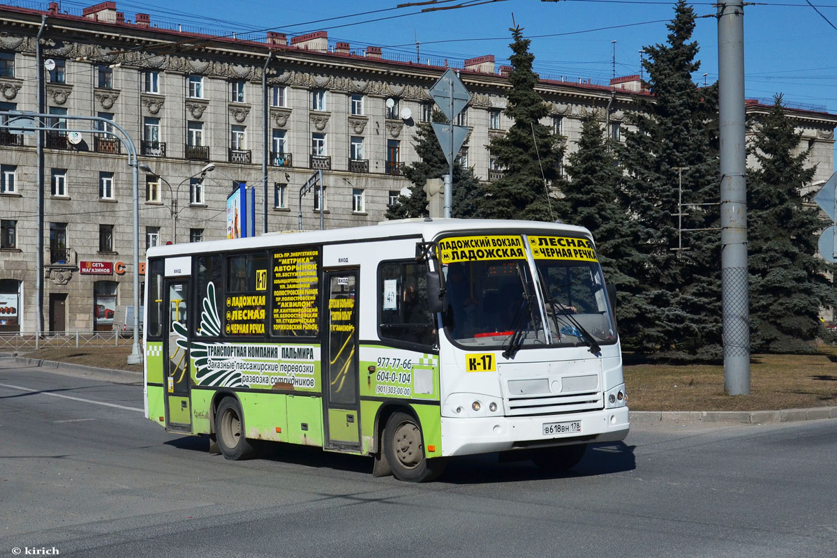 Санкт-Петербург, ПАЗ-320402-03 № В 618 ВН 178