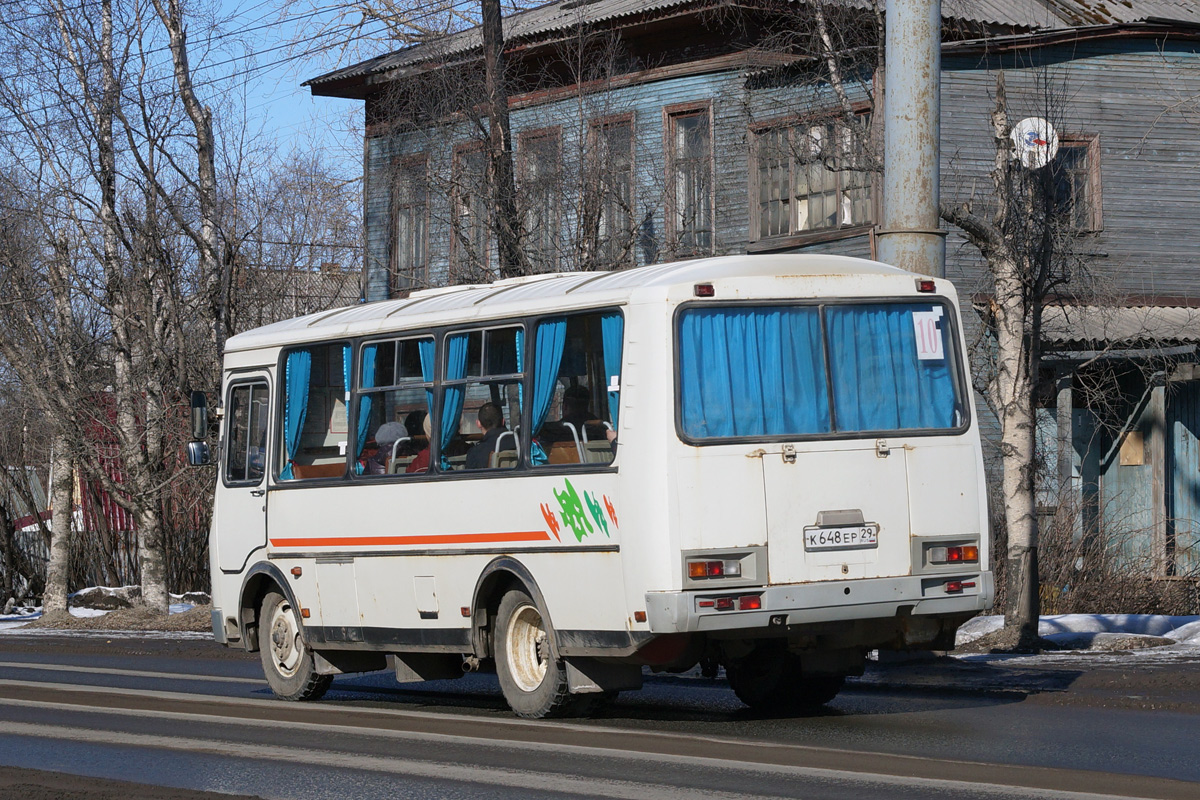 Архангельская область, ПАЗ-32054 № К 648 ЕР 29