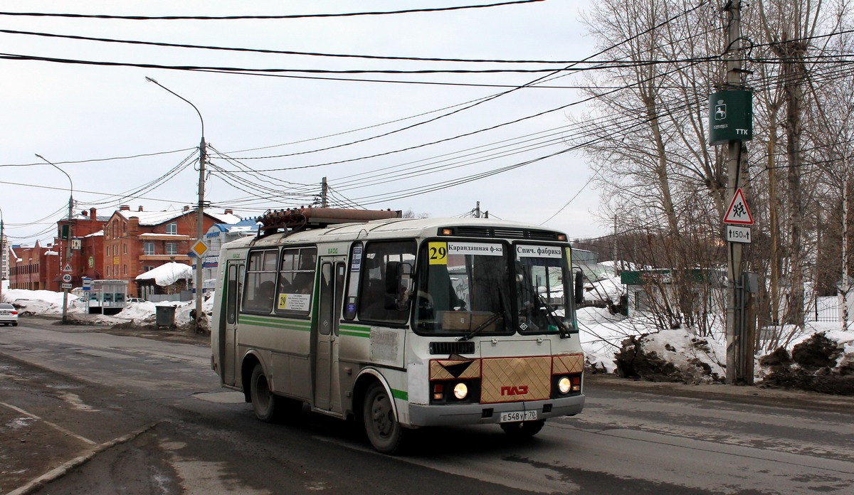 Томская область, ПАЗ-32054 № Е 548 УТ 70