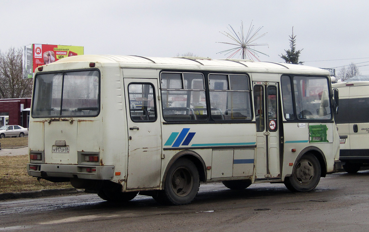 Тверская область, ПАЗ-32053 № Н 917 ОР 69