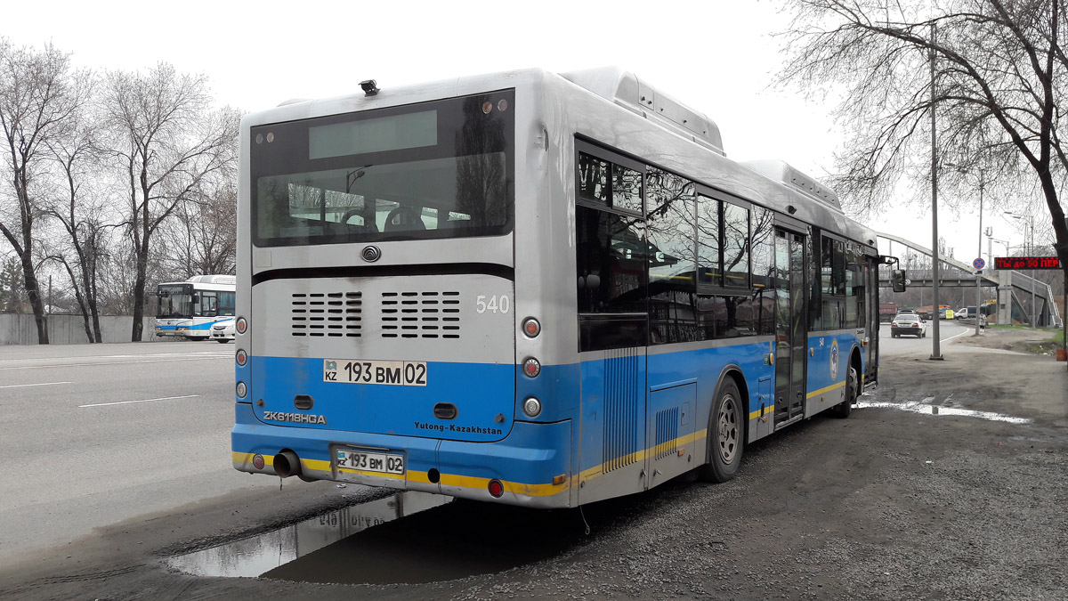 Алматы, Yutong ZK6118HGA № 540