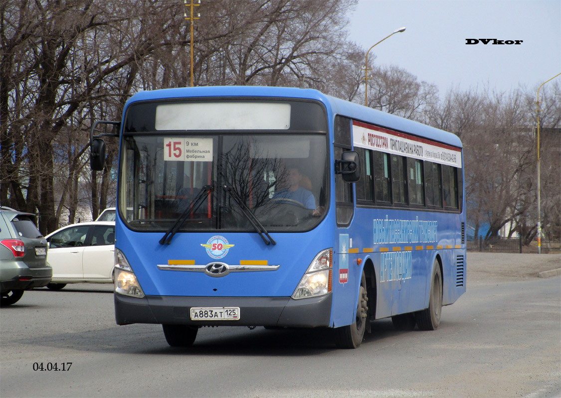 Приморский край, Hyundai New Super AeroCity 1F/L № А 883 АТ 125