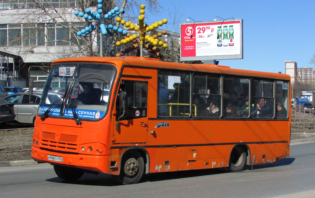 Нижегородская область, ПАЗ-320402-05 № К 998 ТУ 152