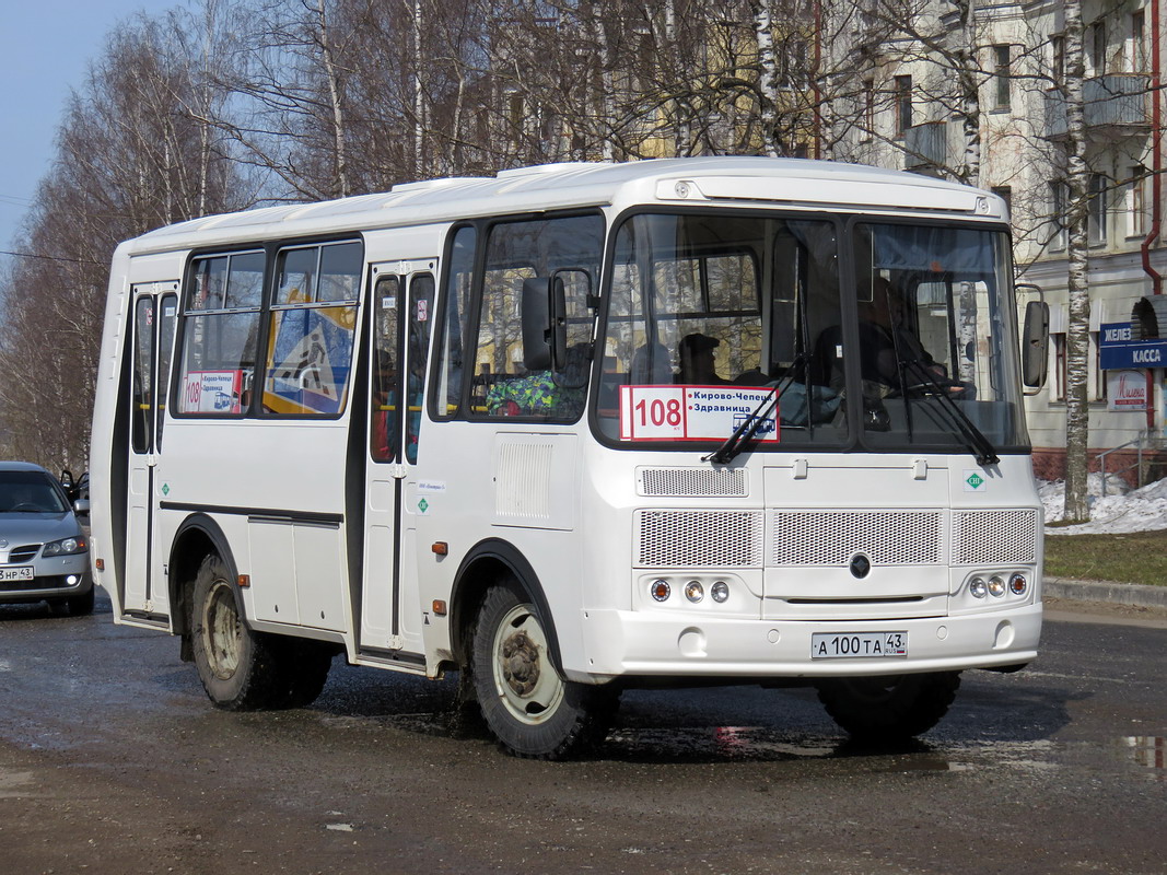 Кировская область, ПАЗ-320540-22 № А 100 ТА 43