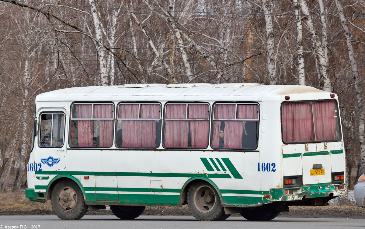 Омская область, ПАЗ-32053 № 1602