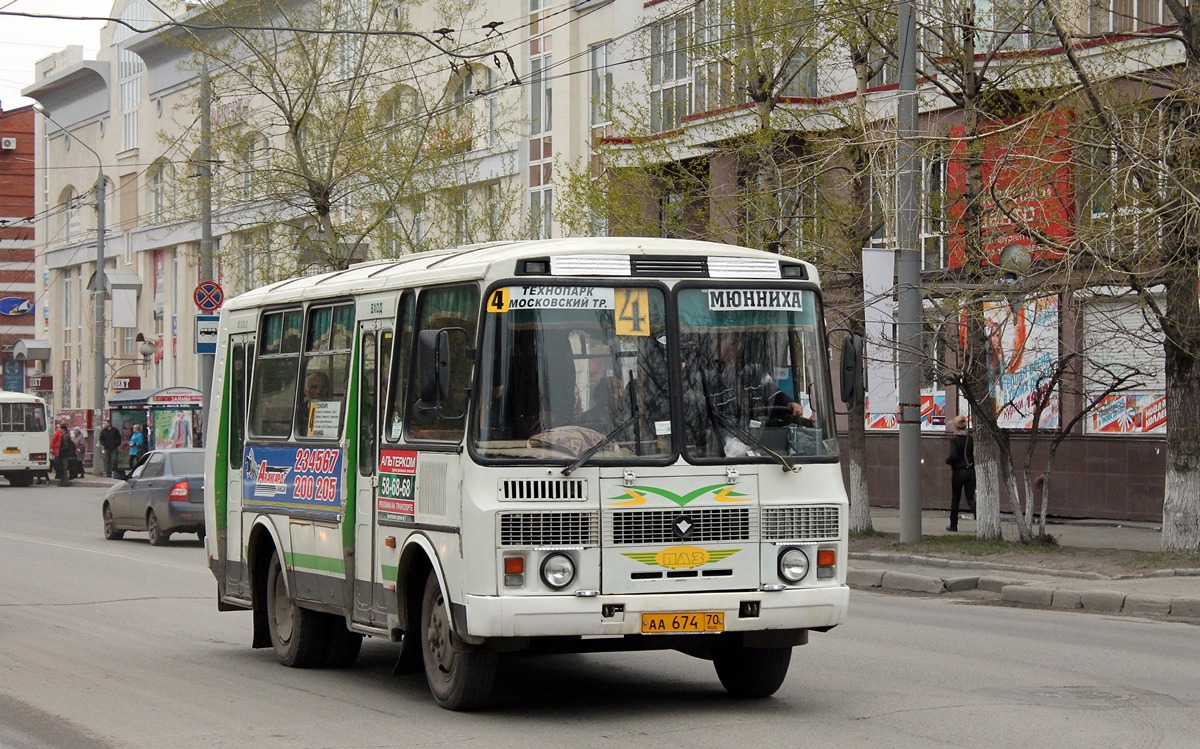 Томская область, ПАЗ-32054 № АА 674 70