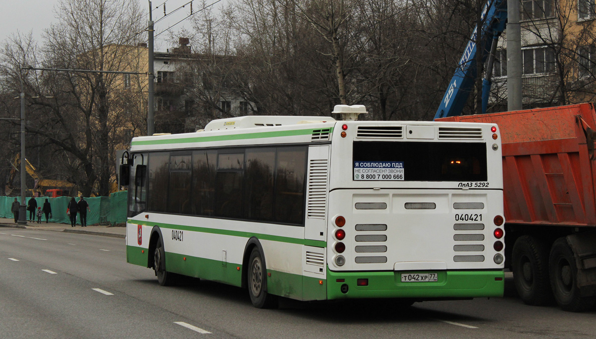 Москва, ЛиАЗ-5292.22 (2-2-2) № 040421