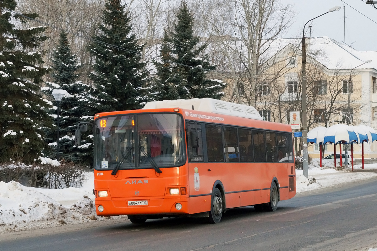 Нижегородская область, ЛиАЗ-5293.70 № 21734