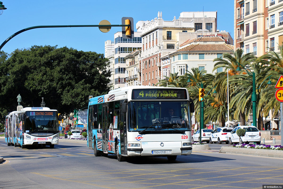 Spain, IVECO Urbanway 18M № 684; Spain, Hispano Citybus № 529