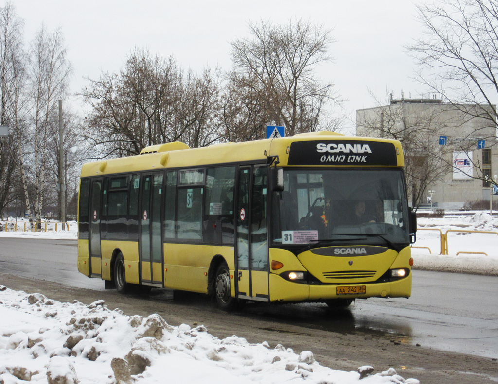 Вологодская область, Scania OmniLink I (Скания-Питер) № АА 242 35