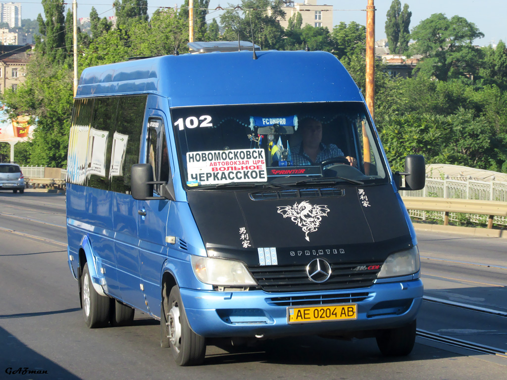 Днепропетровская область, Mercedes-Benz Sprinter W904 416CDI № AE 0204 AB