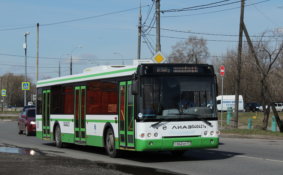 Москва, ЛиАЗ-5292.22 (2-2-2) № 040421