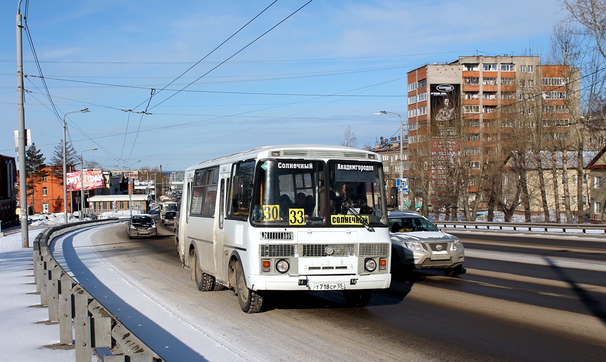 Томская область, ПАЗ-32054 № Т 718 СР 55