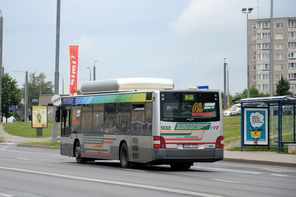 Литва, MAN A21 Lion's City NL273 CNG № 932