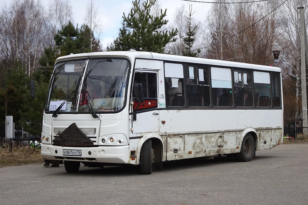 Ярославская область, ПАЗ-320412-03 № К 867 ЕО 76