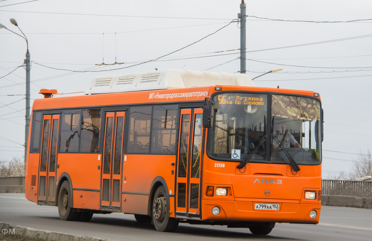 Нижегородская область, ЛиАЗ-5293.70 № 21738