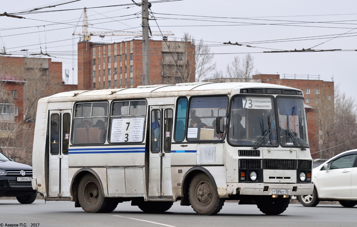 Омская область, ПАЗ-32054 № Т 589 СС 55