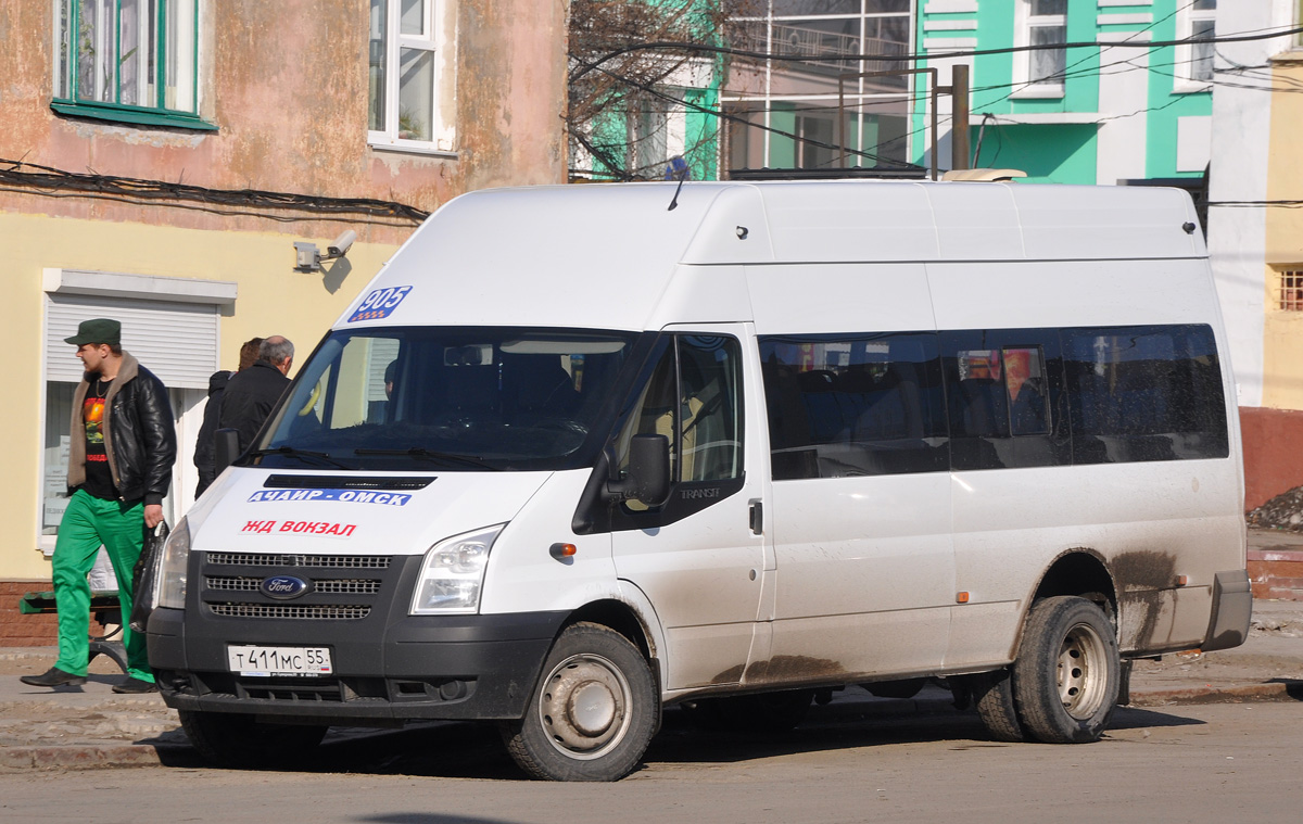 Омская область, Ford Transit [RUS] (Z6F.ESF.) № Т 411 МС 55