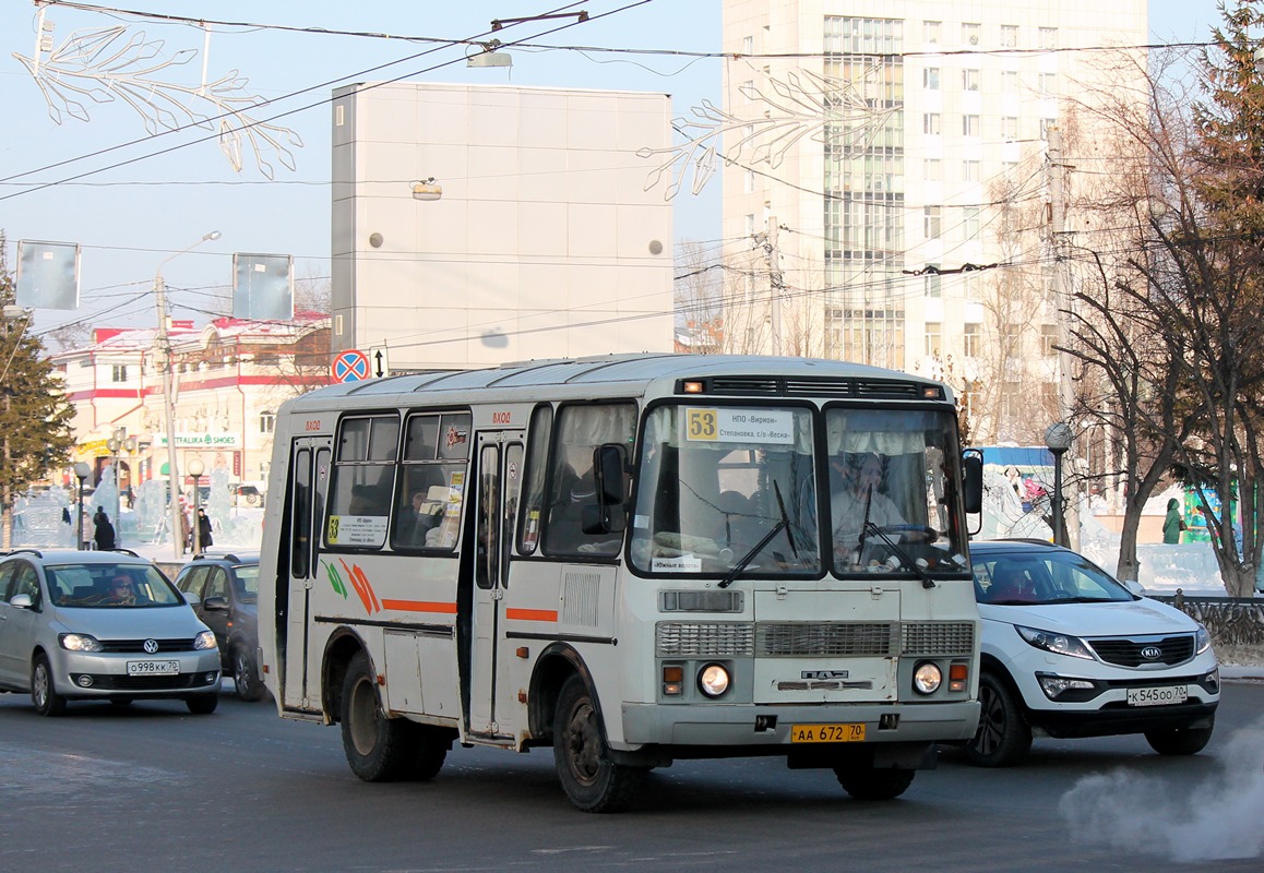 Томская область, ПАЗ-32054 № АА 672 70