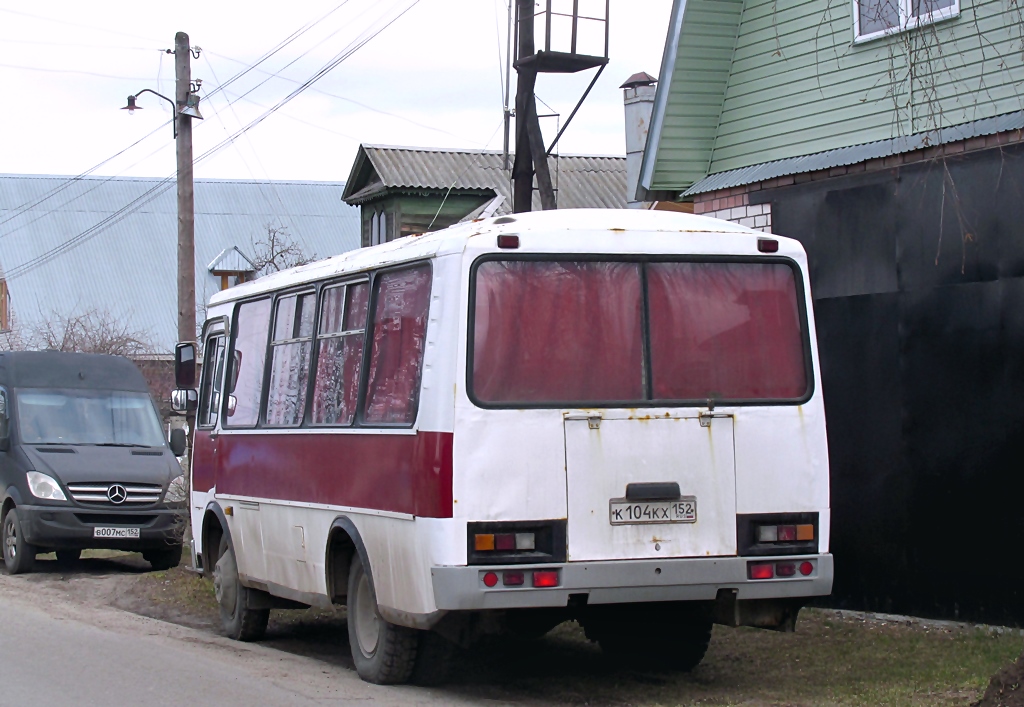 Нижегородская область, ПАЗ-3205-110 № К 104 КХ 152