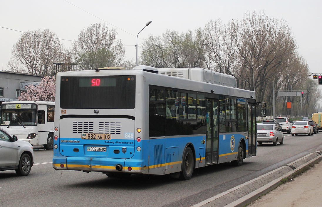 Алматы, Yutong ZK6118HGA № 848