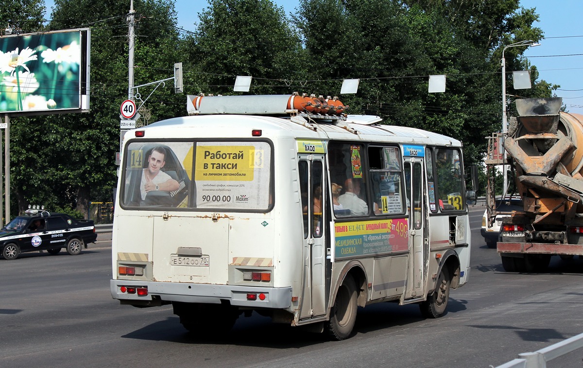 Томская область, ПАЗ-32054 № Е 512 ОО 70