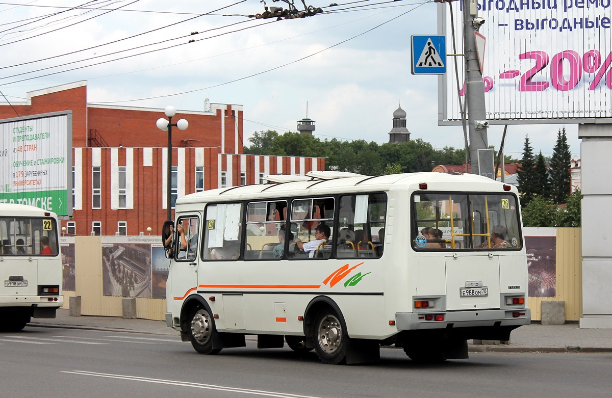 Томская область, ПАЗ-32054 № Е 988 ОМ 70