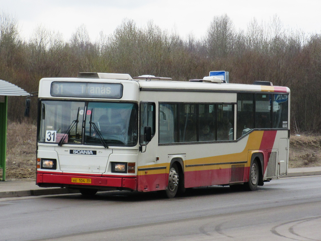 Вологодская область, Scania CN113CLL MaxCi № АЕ 104 35