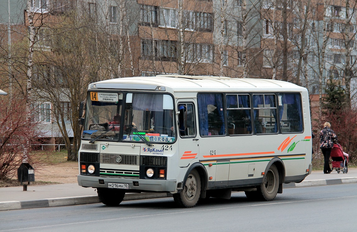 Псковская область, ПАЗ-32054 № 424