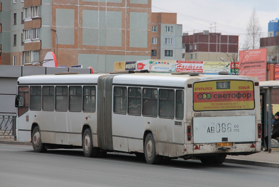 Псковская область, Mercedes-Benz O345G № 686