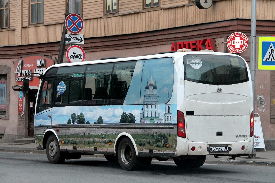 Псковская область, Yutong ZK6737D № В 391 СК 178