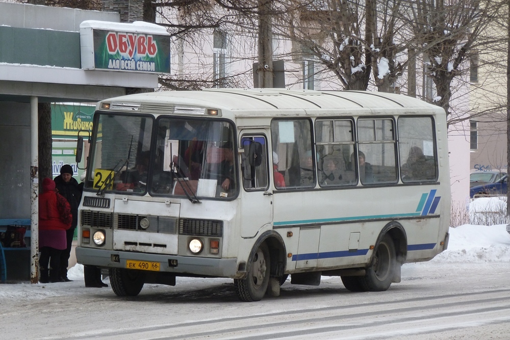 Свердловская область, ПАЗ-32053 № ЕК 490 66