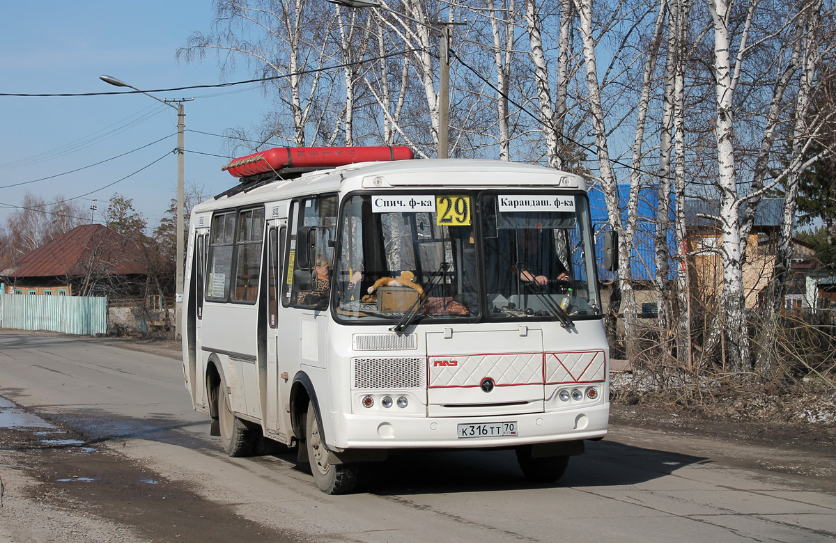 Томская область, ПАЗ-32054 № К 316 ТТ 70