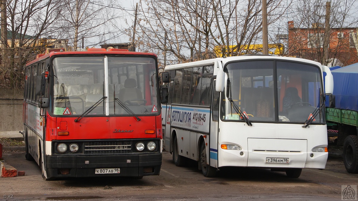 Saint Petersburg, Ikarus 250.59 # К 807 АВ 98; Saint Petersburg, PAZ-4230-01 (1-1) (KAvZ) # Т 396 КМ 98