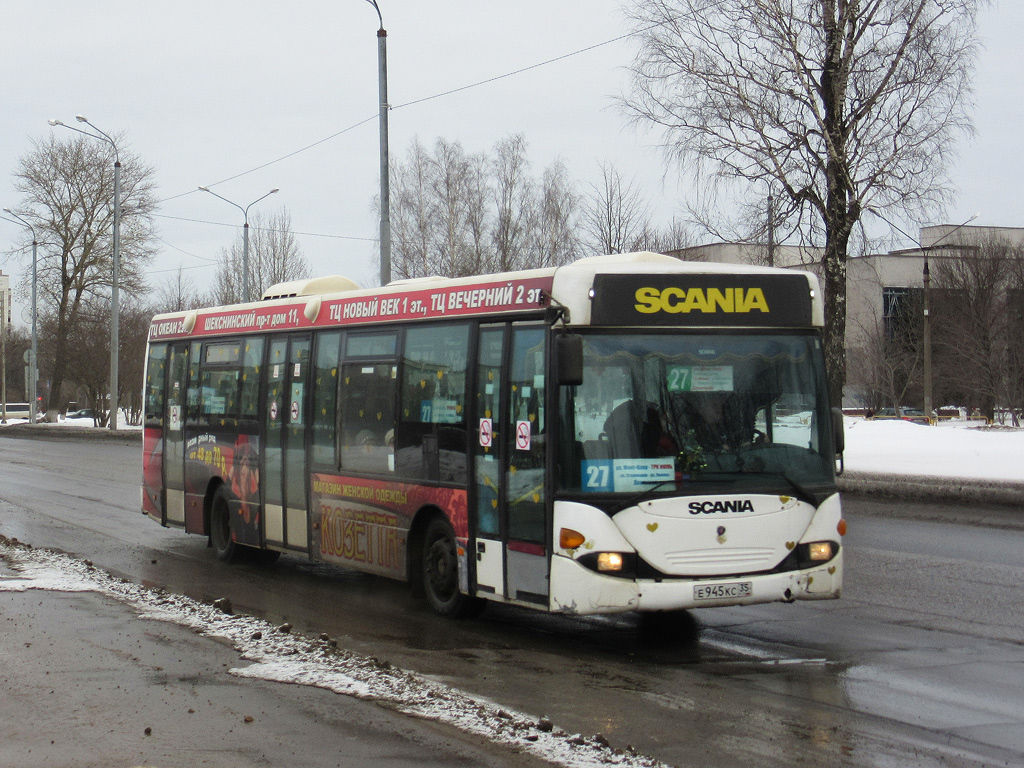 Вологодская область, Scania OmniLink I (Скания-Питер) № Е 945 КС 35