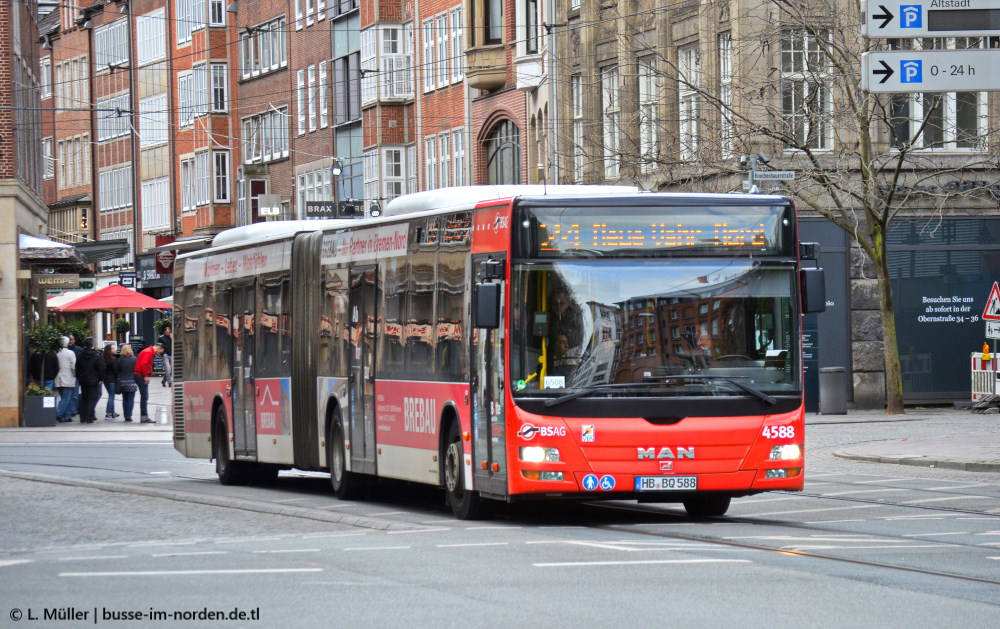 Бремен, MAN A23 Lion's City GL NG323 № 4588