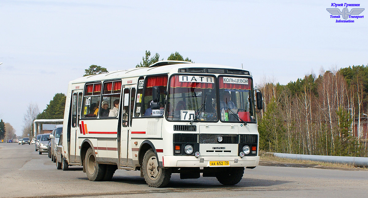 Томская область, ПАЗ-32051-110 № АА 652 70