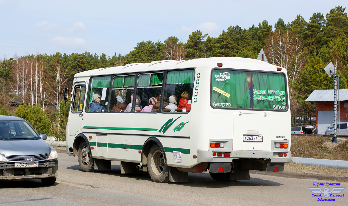 Томская область, ПАЗ-32054 № Е 263 УР 70