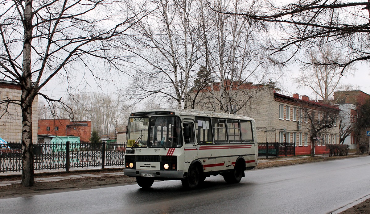 Томская область, ПАЗ-32051-110 № К 648 ТМ 70